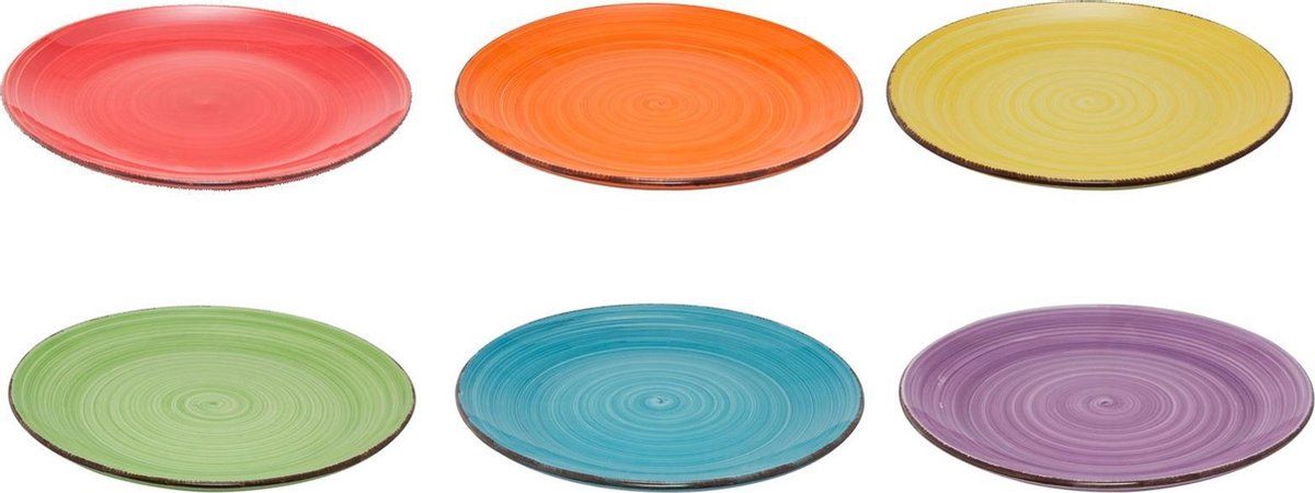 Studio Tavola Dinerbord - Ø26.5cm - Assorti 6 Stuks