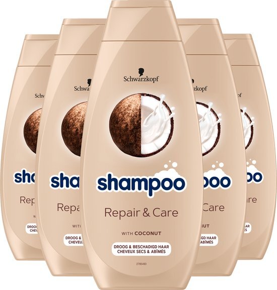 Schwarzkop - Repair &amp; Care - Shampoo - Haarverzorging - Voordeelverpakking - 5 x 400 ml
