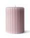 HEMA Bougie Pilier LED ⌀7,5 x 10 cm Nervurée Naturelle