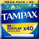 Tampax Regular Tampons Met Kartonnen Inbrenghuls - 40 Stuks