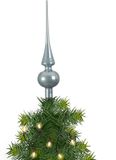 Merkloos / Sans marque Kaemingk B.V. Kerstboom glazen piek lichtblauw glans 26 cm