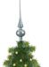 Merkloos / Sans marque Kaemingk B.V. Kerstboom glazen piek lichtblauw glans 26 cm