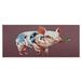 Homemania Muurfoto, varkensdieren, voor woonkamer, slaapkamer, meerkleurig, van polyester, hout, 70 x 3 x 100 cm
