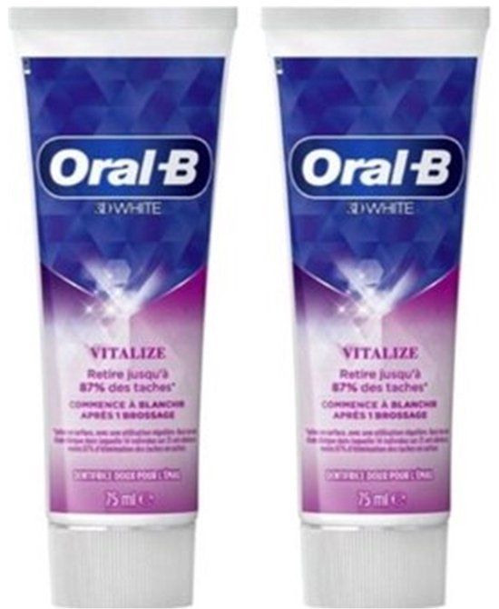 Oral-B Tandpasta 3D White Vitalize - 2 x 75 ml