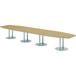 Hammerbacher table de réunion ton avec pied colonne - 520x130 cm