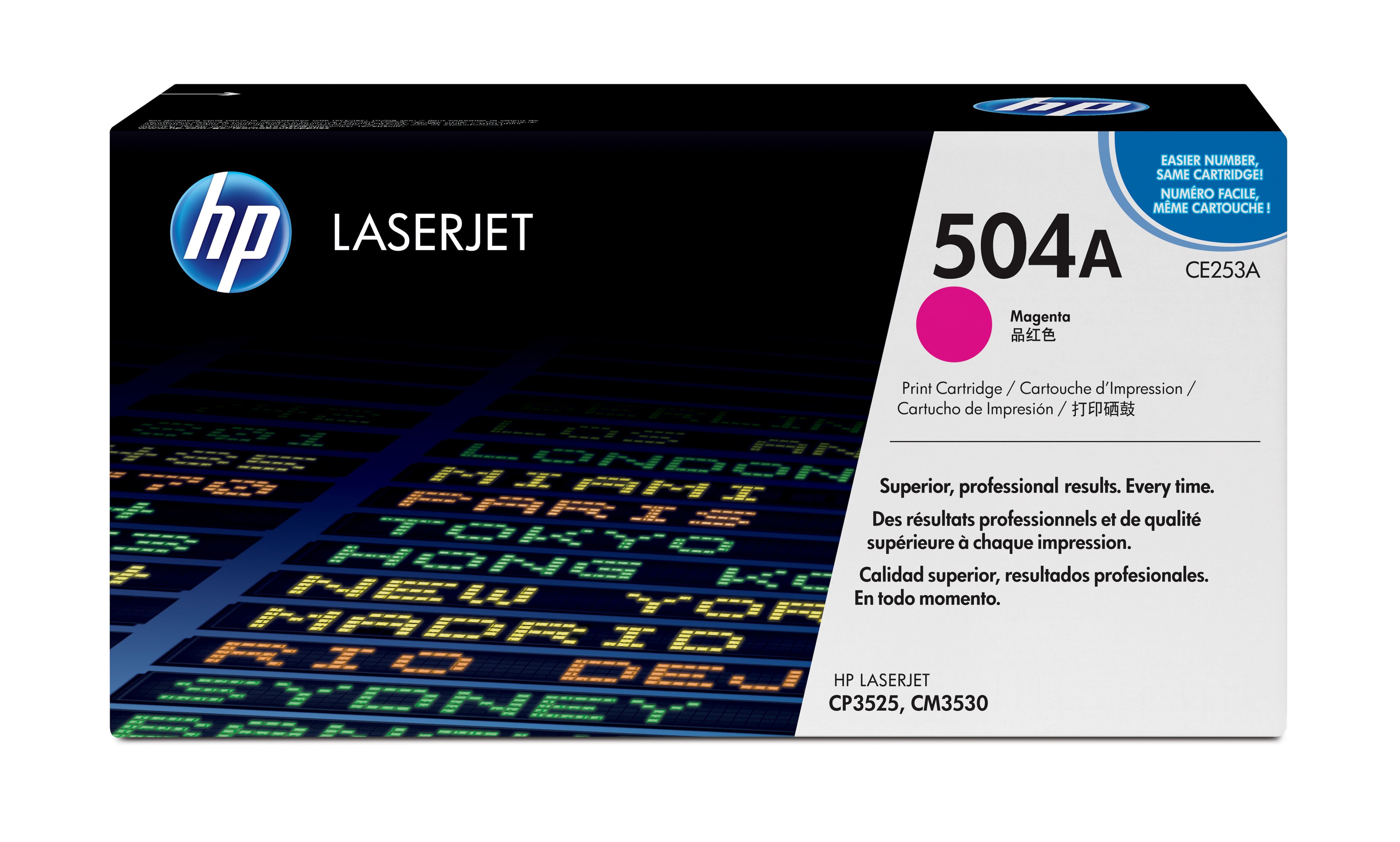 HP 504A Magenta Toner Cartridge - Original