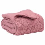 vidaXL Winter dekbed 140 x 220 cm roze