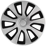 Wieldoppen Washington 15" Washington Silver/Black Wheel Covers