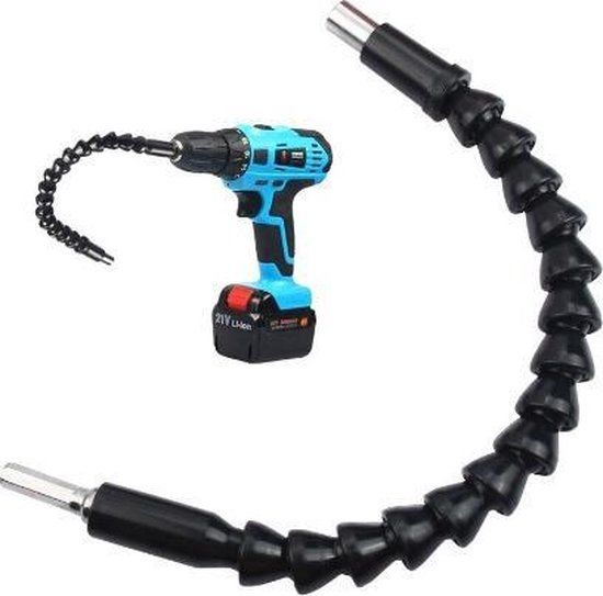 Quistit Universele Flexibele bithouder - Zwart - 295mm - Magnetisch - Schroevendraaier - Accuboormachine