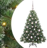 vidaXL Kunstkerstboom met 150 LED, Groen, 120 cm