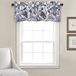 Lush Decor Cynthia Jacobean Valance bloemenprint enkel gordijn, 18" L, blauw