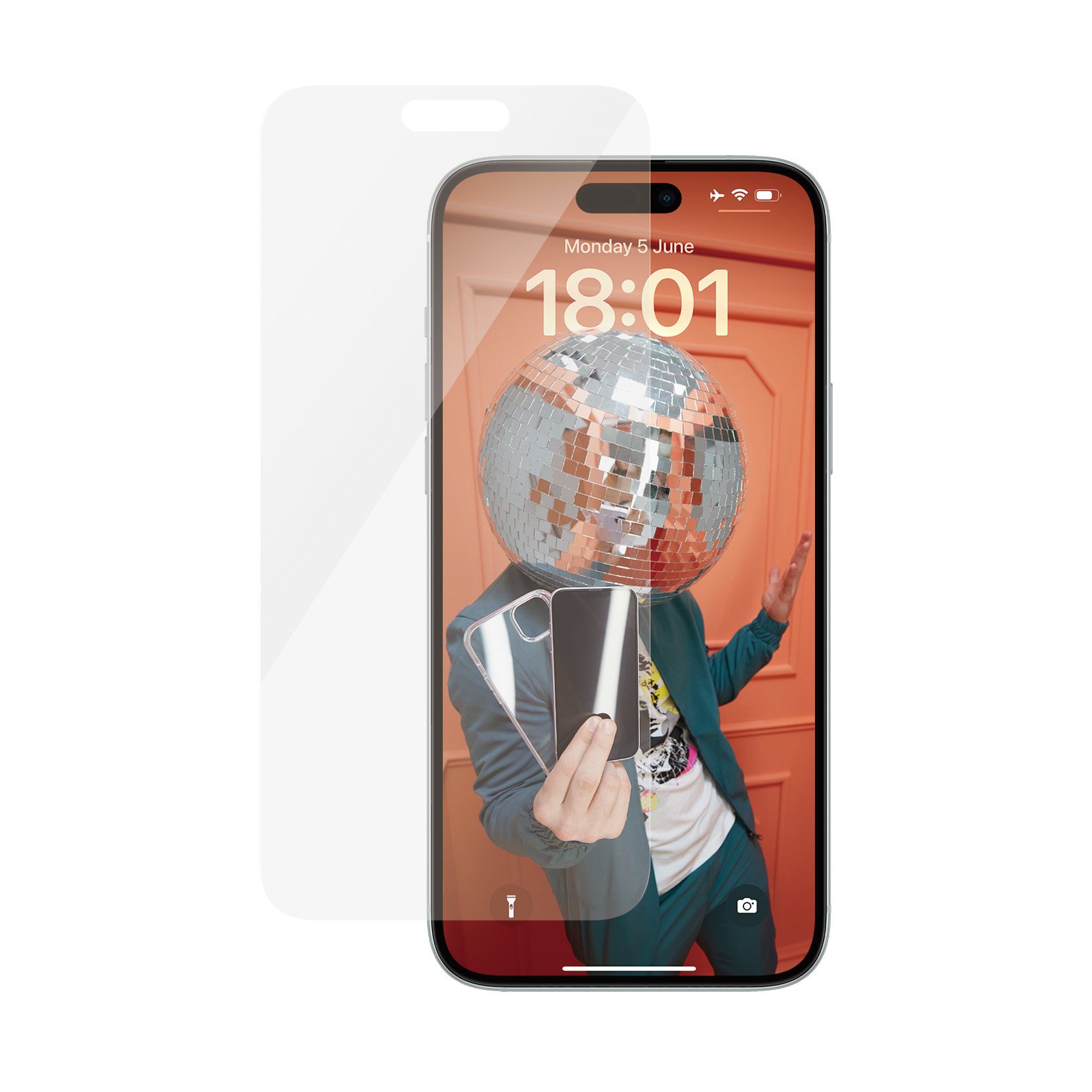 PanzerGlass Classic Fit Screenprotector voor Apple iPhone 15 Plus - Glazen Screenprotector