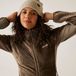 Regatta Dames Fleece met Capuchon Bruin Gestreept Lange Mouw Rits Regular Fit Polyester