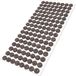 Adsamm WFP-30-SA-BR-12-128 128 x wol-viltglijder, bruin, Ø 12 mm