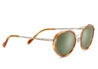 The Serengeti Geary Zonnebril Unisex Rechthoekig Metaal Bruin/Goudkleurig Grijs