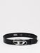 DIESEL Ceinture noir / argent