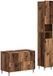 vidaXL - Ensemble de meubles de salle de bain 2 pièces ZWOLLE Vieux bois Bois transformé