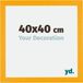 Your Decoration - Cadre photo 40x40 cm - MDF - Jaune