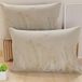 PETTI Artigiani Italiani - 1 paar kussenslopen 50 x 70 cm van microvezel, decoratief kussen voor slaapkamer, bank, woonkamer, set van 2 kussenslopen, blad-taupe, 100% Made in Italy