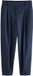 Next Dames Broek met wijde, ronde pijpen en krijtstreep - Blauw