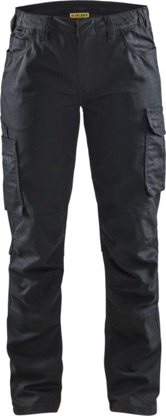 Blåkläder Dames Service werkbroek stretch 7140-1141 - Zwart/Zwart - C40