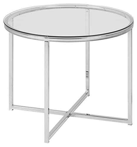 AC Design Furniture Hoektafel Gurli, B: 55 x D: 55 x H: 45 cm, Zilver