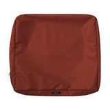Classic Accessoires Ravenna Waterbestendig 23 x 20 x 4 inch Patio Back Cushion Slip Cover, Spice