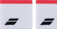 Babolat Pure Strike Zweetbandjes - Unisex - 2 Stuks - Wit/Strike Red