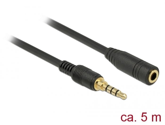 DeLOCK 85635 - Audio kabel - 5 m - Zwart