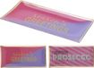 Home & Styling Bord glas 10x21cm met tekst roze/paars