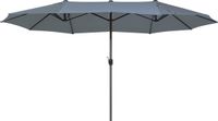 Beliani SIBILLA - Oval Parasol - 270x460cm - Grey