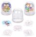 Baker Ross AV449 Sneeuwballen om te schilderen, decoreren en te personaliseren, creatieve kersthandwerk voor kinderen, 4 stuks, gesorteerd