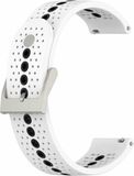 By Qubix Qubix Garmin Approach S12 / S40 / S42 - Dot Pattern bandje - Wit