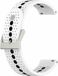 By Qubix Qubix Garmin Approach S12 / S40 / S42 - Dot Pattern bandje - Wit