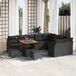 Prolenta Maison Exclusive - Ensemble de canapés de jardin, 12 pièces, en résine tressée noire