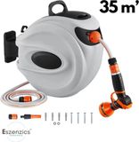 Eszenzics™ Tuinslanghaspel - 35 meter - Wandslangenbox - Grijs