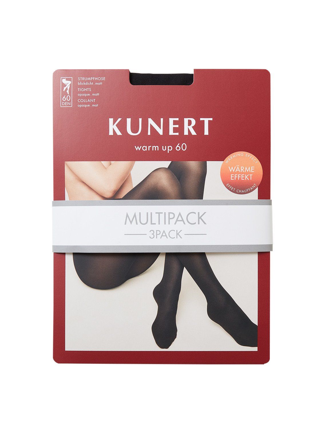KUNERT Warm Up panty in 60 denier in 3-pack