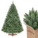 Salcar Sapin de Noël artificiel PVC Nordmann 180 cm avec support