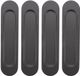 Sinocor GmbH 4 pièces Poignée de porte coulissante Noir Métal Auto-adhésif 149x35x6 mm