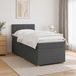 Maison Exclusive - Lit boxspring avec matelas gris foncé 90 x 200 cm tissu