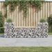 Prolenta Maison Exclusive - Tuinbank van gabionen, 183x41x60,5 cm, massief hout, grenen