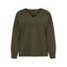 VERO MODA CURVE sweater Plus Size - donkergroen