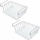 Merkloos / Sans marque Storage Solutions Hangmandje - 6 stuks - Kastmandje - Metaal - Wit