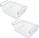 Merkloos / Sans marque Storage Solutions Hangmandje - 6 stuks - Kastmandje - Metaal - Wit