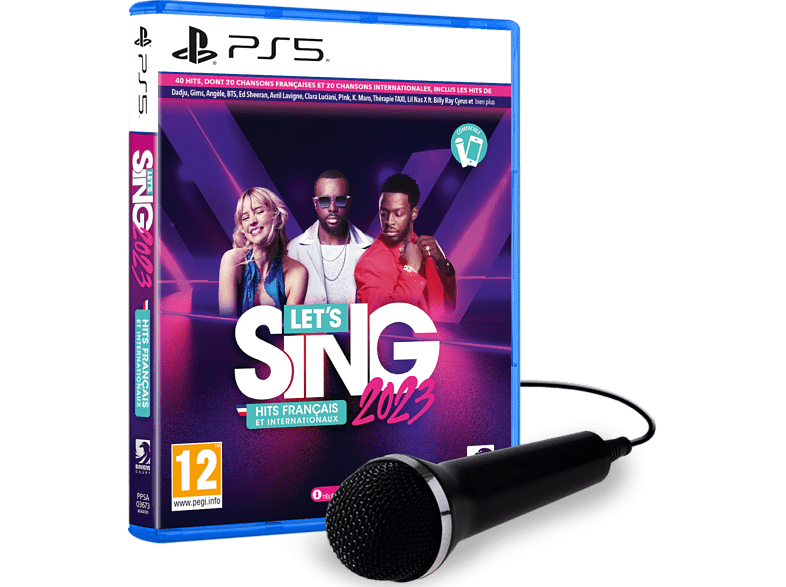 Koch Media Let's Sing 2023 Hits Français et Internationaux + Microphone FR - PS5