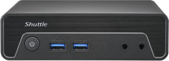 Shuttle XPC nano NE1010XA Mini-PC Intel N100 8GB DDR4 250GB M.2 Zwart