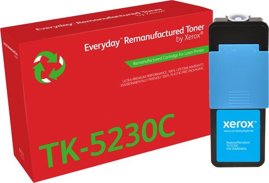 Xerox Everyday™ Cyaan Remanufactured Toner van Xerox compatible met Kyocera (TK-5230C), Standaard capaciteit