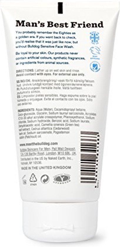 Bulldog Sensitive Face Wash - 150ml - Men