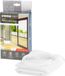 FlyScreen Insectengaas, 220x65 cm, pour portes de balcon, blanc, contre les moustiques, lot de 2 pièces