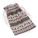 Mopec NA59 stoffen zak met kerstbanden, bruin, 12 x 23,5 x 5 cm, 10 stuks